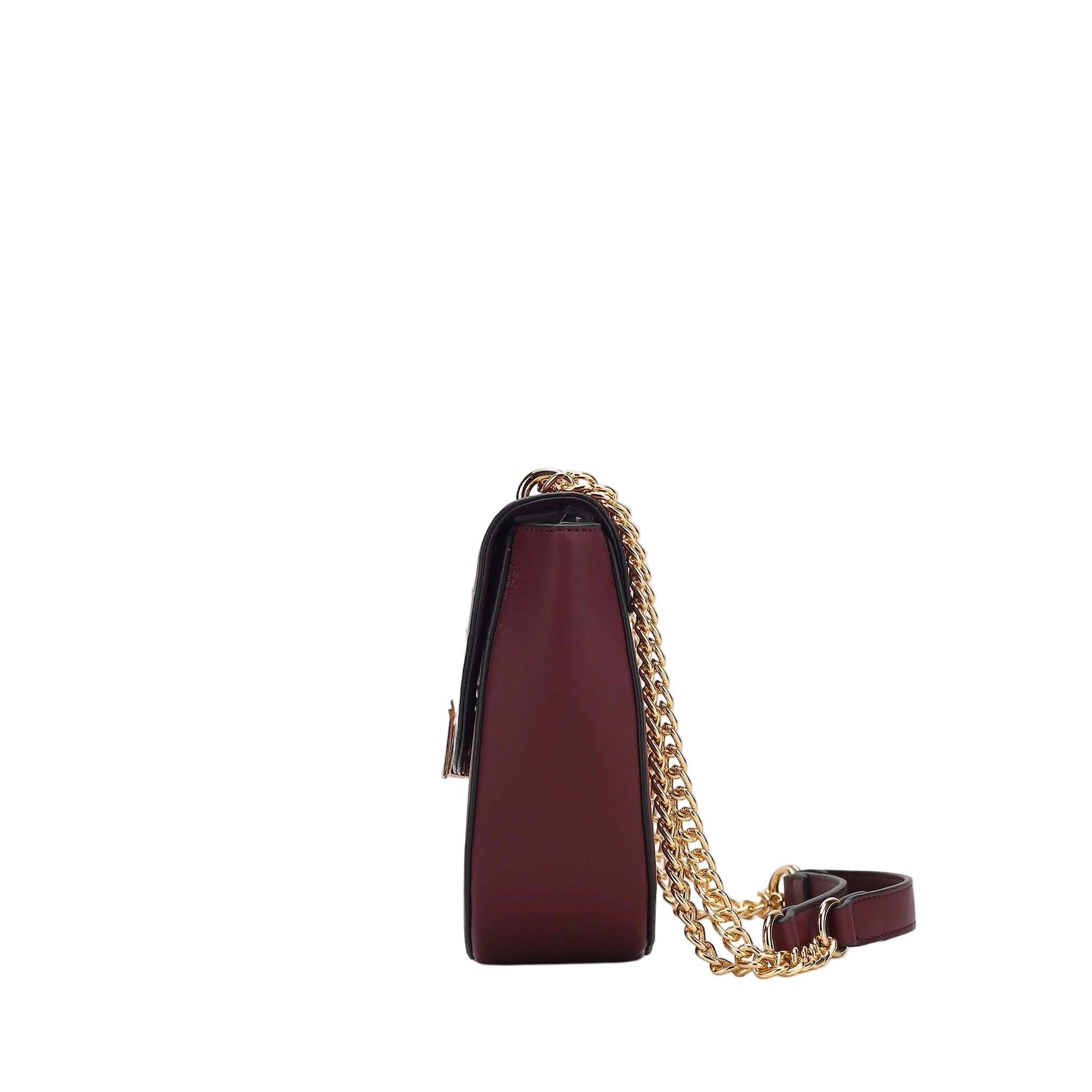 Croc-Embossed Small Shoulder Bag