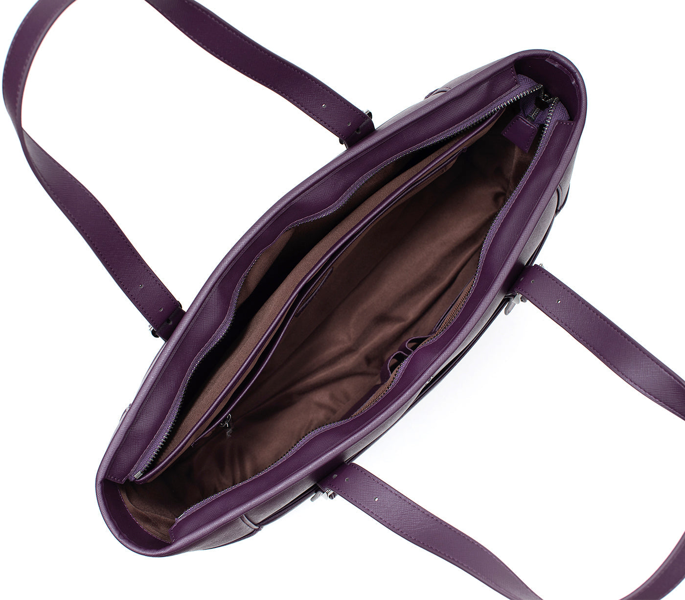 Purple Vegan Leather Laptop Bag