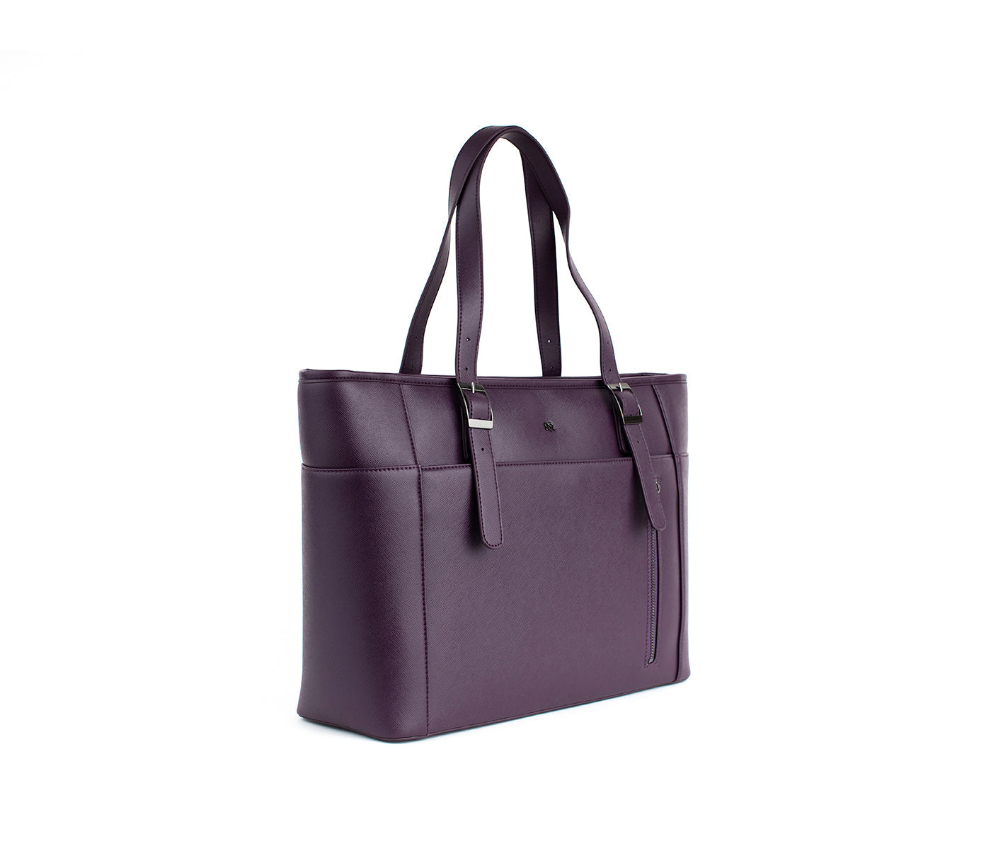 Purple Vegan Leather Laptop Bag