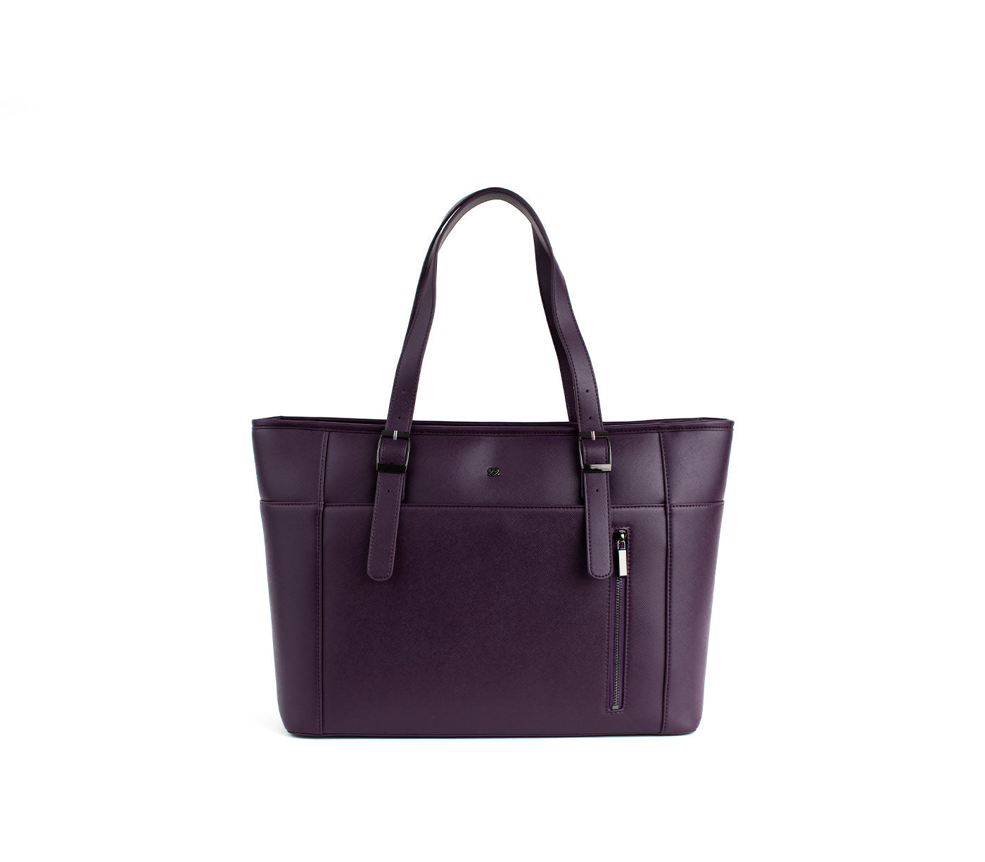 Purple Vegan Leather Laptop Bag