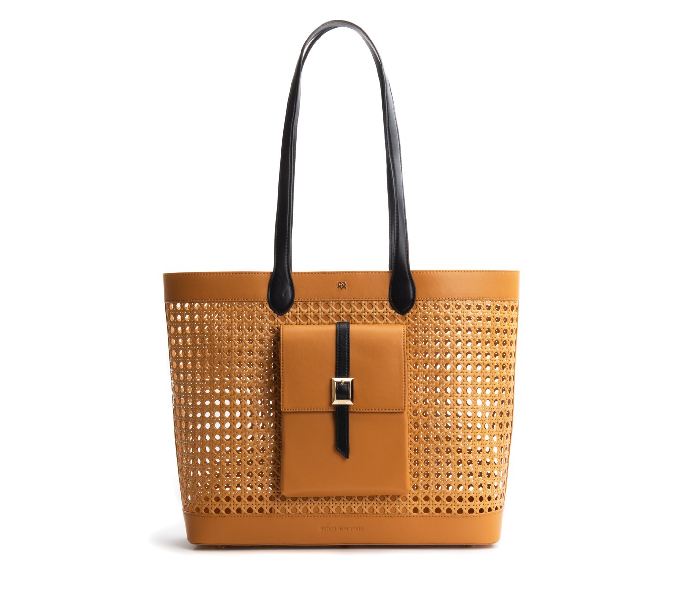 Tan Straw Large Tote