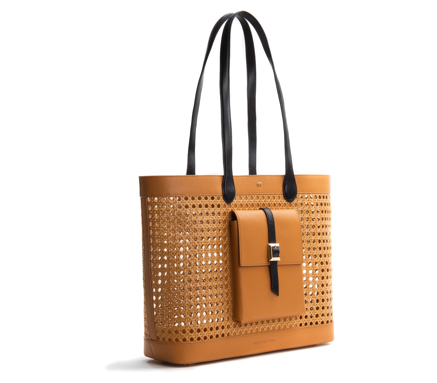 Tan Straw Large Tote