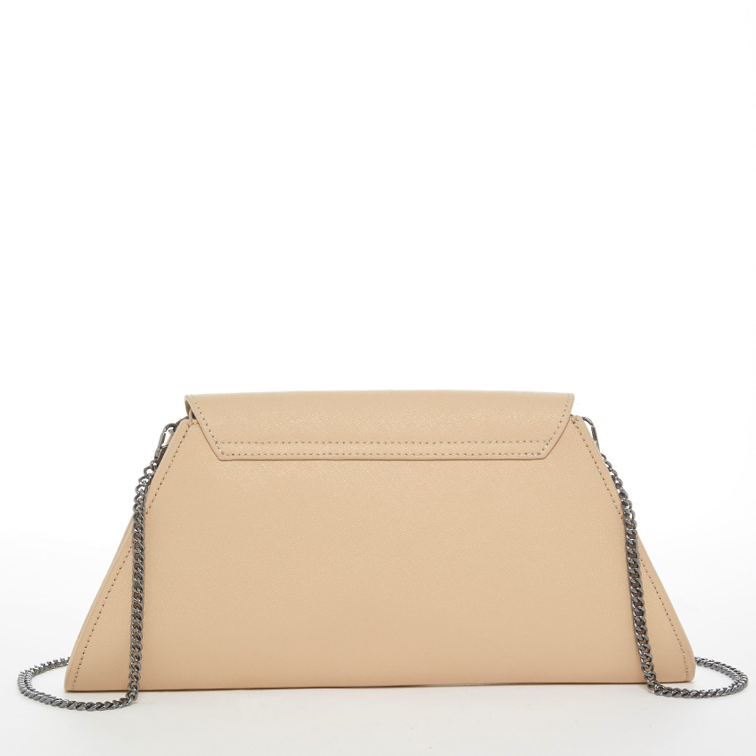 Nude Leather Clutch Purse