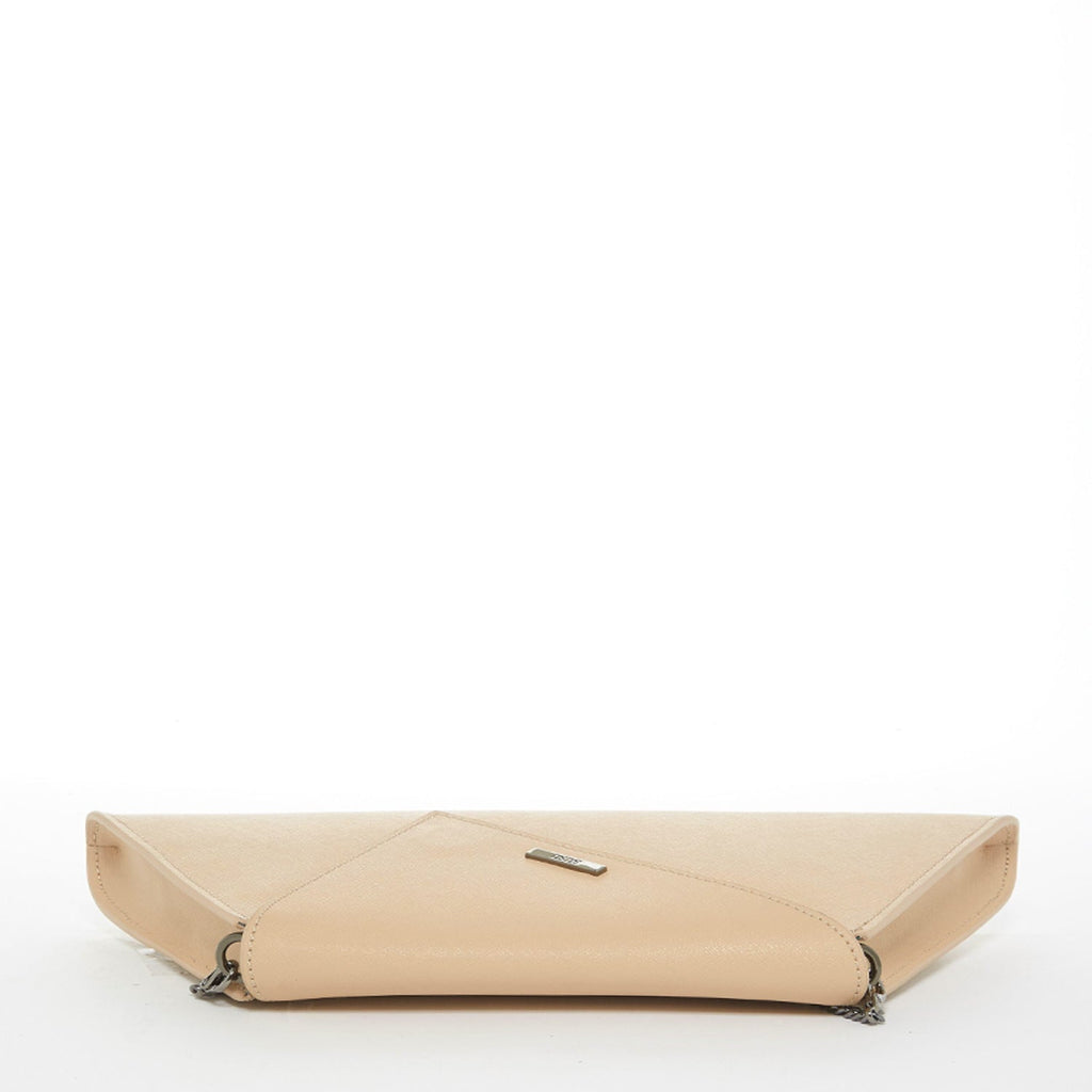 Nude Leather Clutch Purse