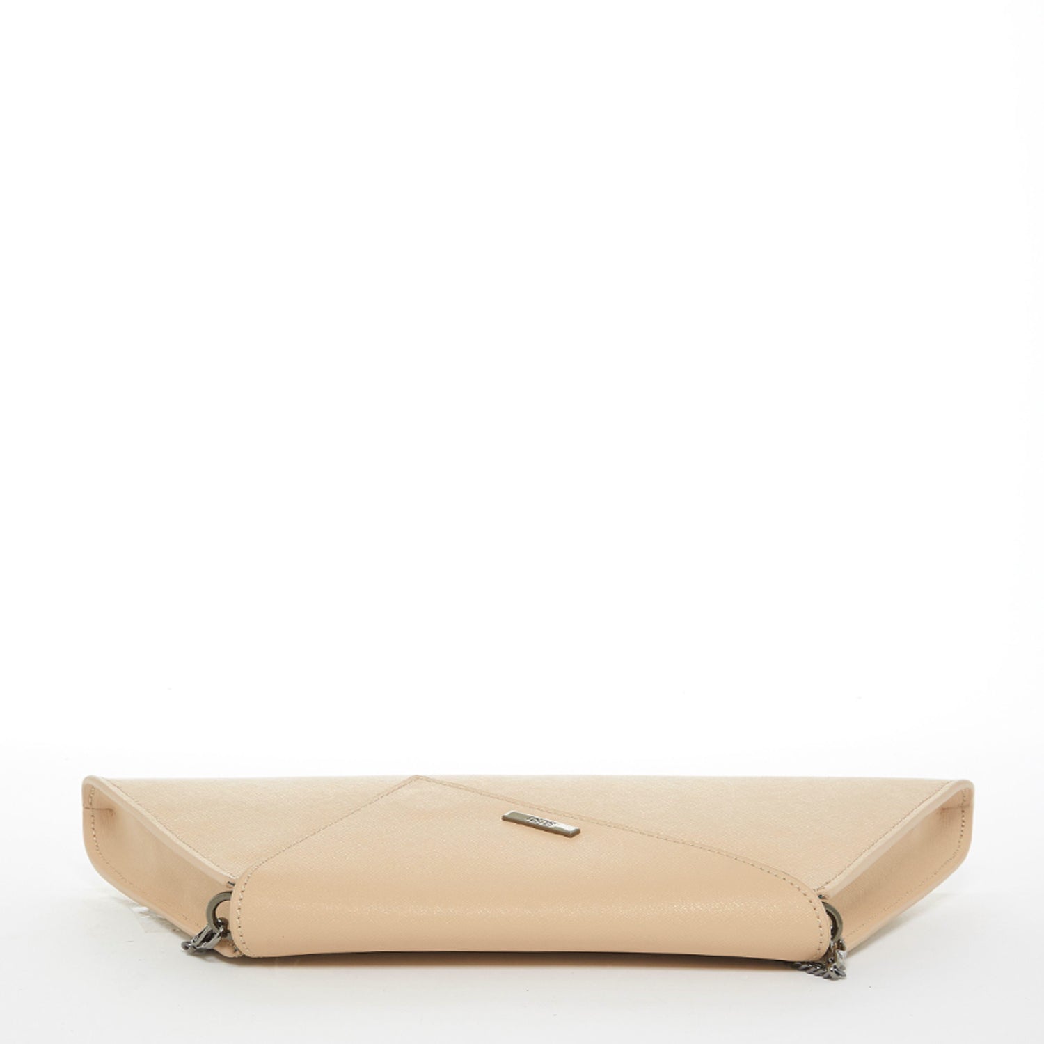 Nude Leather Clutch Purse