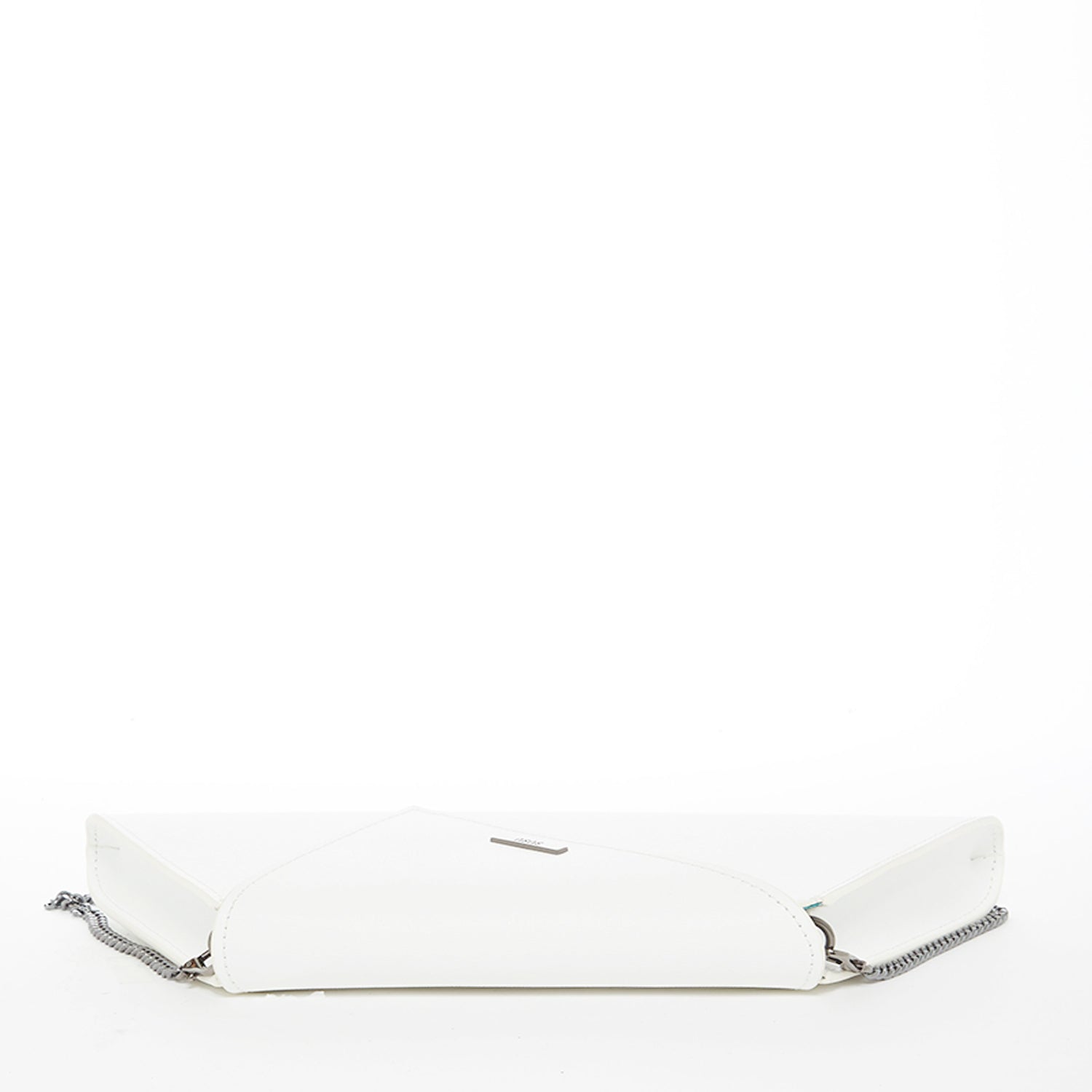 White Leather Clutch Purse